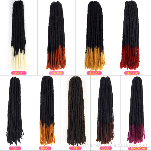 Onst dreads lock wholesale Faux Dreadlocks Braid In Synthetic Hair Extension Crochet Braids  Handmade dread locks braiding Hair